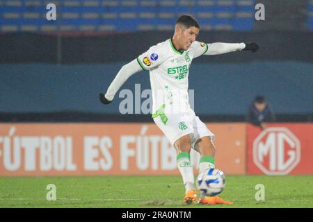 Montevideo, Uruguay. 29th Apr, 2023. Breno of America Mineiro, during the match between Penarol and America Mineiro for the 6st round of Group F of Conmebol Sul-Americana 2023, at Centenario Stadium, in Montevideo, Uruguay on June 29. Photo: Pool Pelaez Burga/DiaEsportivo/DiaEsportivo/Alamy Live News Credit: DiaEsportivo/Alamy Live News Stock Photo