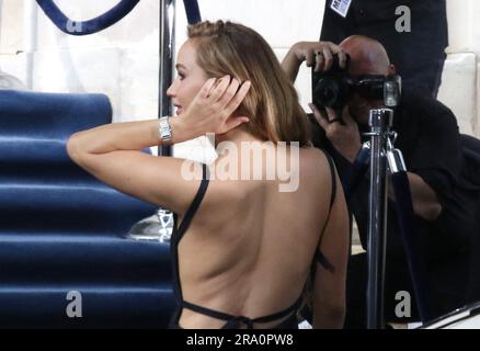 New York, NY, USA. 29th June, 2023. Jennifer Lawrence seen on the set of a new Dior commercial in New York City on June 29, 2023. Credit: Rw/Media Punch/Alamy Live News Stock Photo