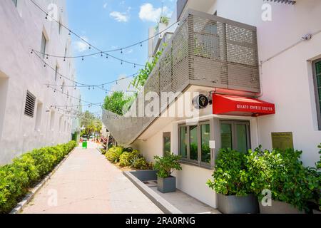 Miami Beach, FL, USA - June 29, 2023: Gelato at the Alley Miami Beach FL Stock Photo