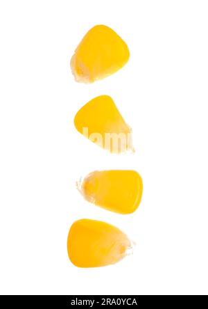 Fresh corn seeds on white background Stock Photo