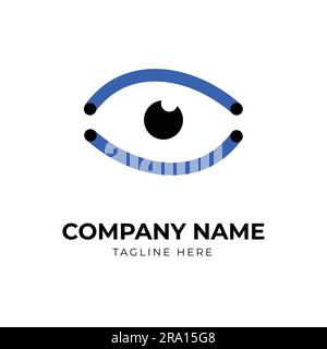 vector eyes logo design Stock Vector
