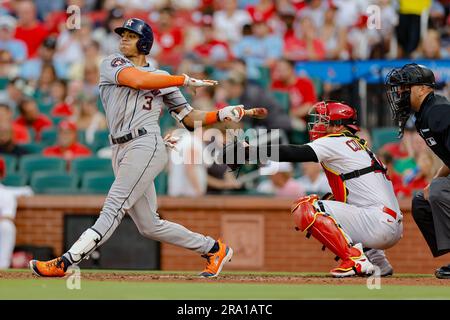 Photo: St. Louis Cardinals Edmundo Sosa Slides Into Third Base With Triple  - SLP2022062810 