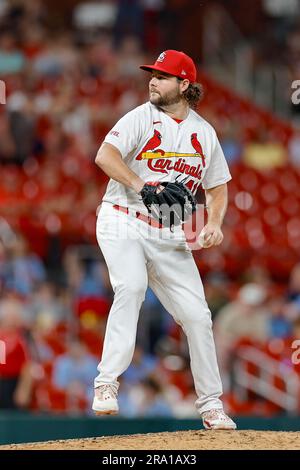 St. Louis Cardinals left fielder So Taguchi throws the ball back