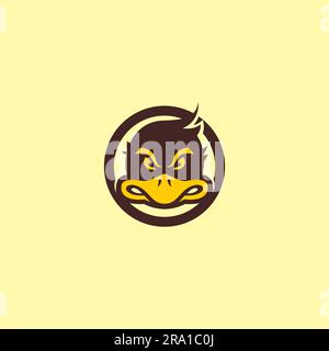 Duck mascot logo design. duck vector illustration Stock Vector