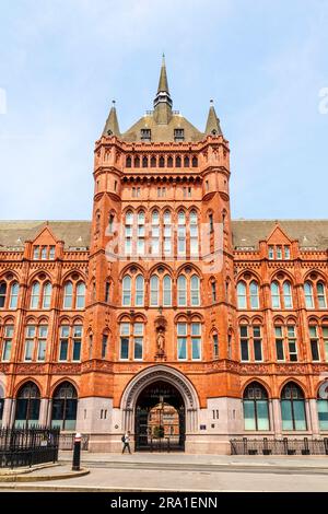 Victorian, red terracotta Holborn Bars (Prudential Assurance Building), Holborn, London, England, UK Stock Photo