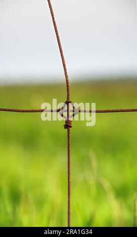 wire in shape of cross Stock Photo