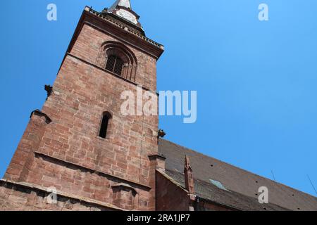 our lady of assumption church in bergheim in alsace (france) Stock Photo