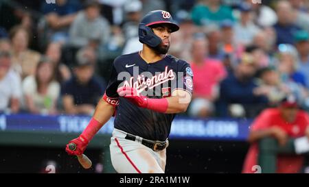 This is a 2023 photo of Luis Garcia of the Washington Nationals baseball  team. This image reflects the Nationals active roster as of Friday, Feb.  24, 2023, when this image was taken. (