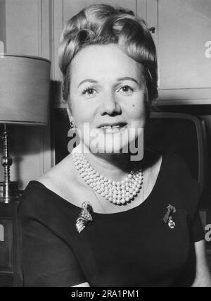 Vera Kalman, Filmschauspielerin und Autorin, Deutschland um 1955. Stock Photo