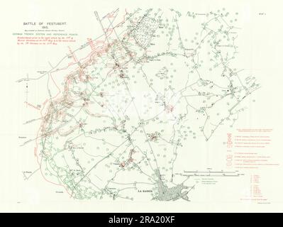 Battle of Festubert, 16th May 1915. 7th Division dawn attack. Trenches ...