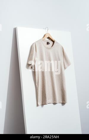 Beige T Shirt Template Stock Photos, Images and Backgrounds for