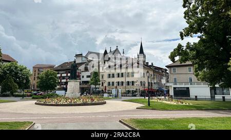 Thonon Les Bains Stock Photo