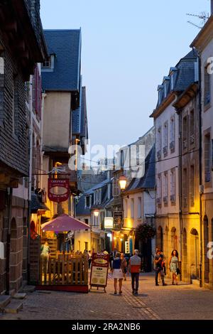 France, Finistere, Morlaix, rue Ange de Guernisac Stock Photo