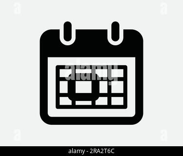 Calendar icon vector. Schedule, date symbol. Vector illustration Stock ...