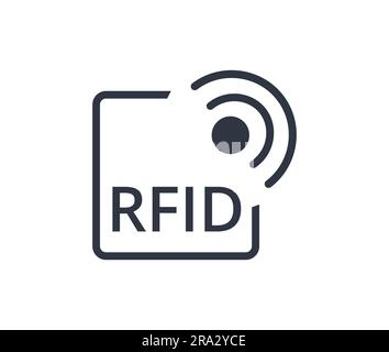 Isolated RFID tag, general symbol. Vector Illustration. Stock Vector