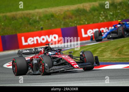 Spielberg, Styria, Austria. 30th June, 2023. Valtteri Bottas (FIN) Alfa Romeo C43.during FORMULA 1 ROLEX GROSSER PREIS VON OSTERREICH 2023 - Jun29 to Jul2 in RedbullRing - Spielberg, Austria (Credit Image: © Alessio De Marco/ZUMA Press Wire) EDITORIAL USAGE ONLY! Not for Commercial USAGE! Stock Photo