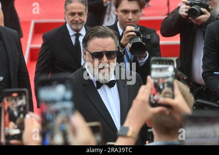 Karlovy Vary, Czech Republic. 30th June, 2023. Actor Russell Crowe arrives at the opening of the 57th Karlovy Vary International Film Festival (KVIFF), on June 30, 2023, in Karlovy Vary, Czech Republic. Credit: Slavomir Kubes/CTK Photo/Alamy Live News Stock Photo