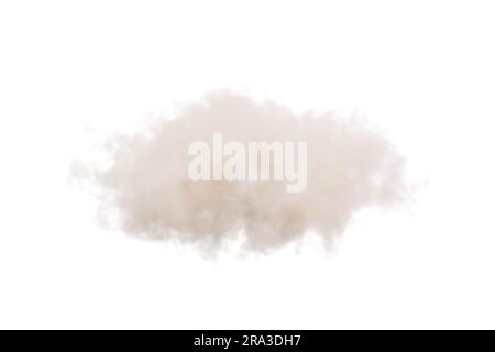 Cloud on isolated white background.3d rendering Stock Photo