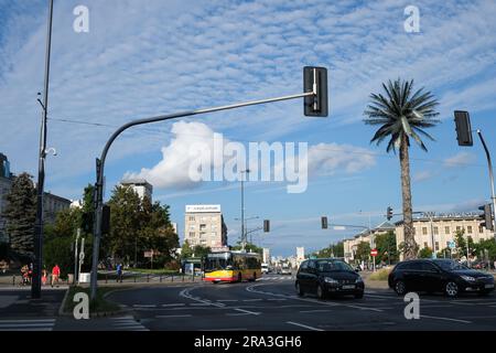 Los Angeles? Square in Warsaw, Poland Stock Photo