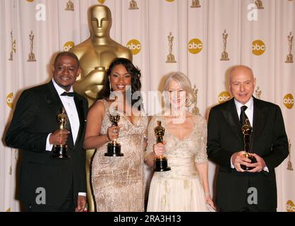 Hollywood, USA. 30th June, 2023. Oscar winning actor Alan Arkin passed away at home in Carlsbad, California at the age of 89 on June 30, 2023. February 25, 2007 Hollywood, Ca. Forest Whitaker, Jennifer Hudson, Helen Mirren and Alan Arkin 79th Annual Academy Awards Held at the Kodak Theatre © Lisa OConnor/AFF-USA.com Credit: AFF/Alamy Live News Stock Photo
