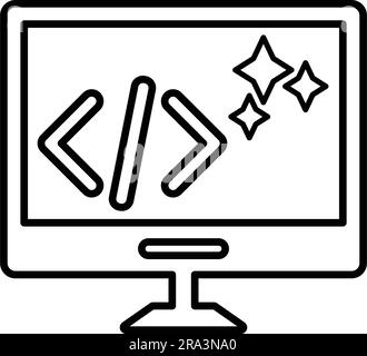 Clean Code icon. Fully editable vector EPS use for printed materials ...