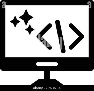 Clean Code icon. Fully editable vector EPS use for printed materials ...