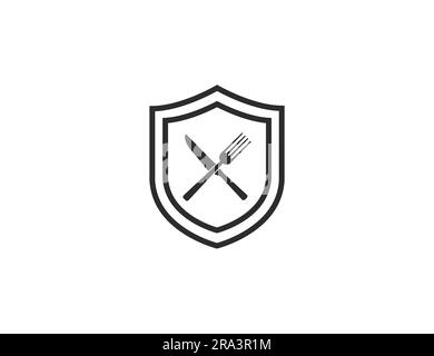 Food safety icon. Vector illustration. Stock Vector