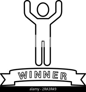 Winning icon. Fully editable vector EPS use for printed materials and ...