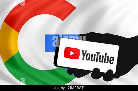 YouTube -  online video sharing and social media platform Stock Photo