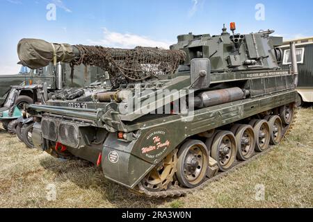 Vickers Abbot FV 433 British Army tank 1963, England,UK, Stock Photo