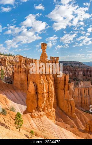 Bryce Canyon National Park Thor's Hammer on Navajo Trail Hike Stock Photo