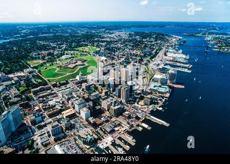 Aerial image of Halifax, Nova Scotia, Canada Stock Photo