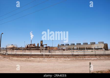 Calipatria, California, USA. 16th July, 2016. A geothermal energy plant at the Salton Sea. (Credit Image: © Ian L. Sitren/ZUMA Press Wire) EDITORIAL USAGE ONLY! Not for Commercial USAGE! Stock Photo