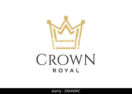initial logo letter Y with crown vector symbol illustration Stock Vector