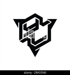 YL Logo monogram gaming with hexagon geometric shape design template Stock  Photo - Alamy