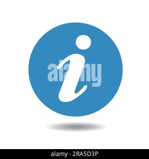 Vector information icon symbol isolated on white background Stock Vector