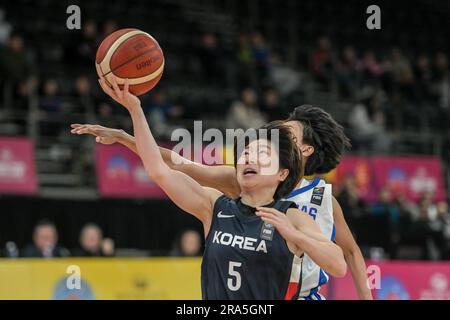 Sydney, Australia. 01st July, 2023. Saori Miyazaki (L) of Japan Women ...