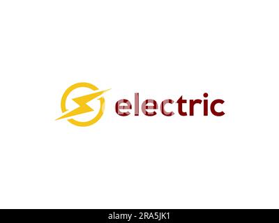 Flash Thunderbolt Energy Power Logo design vector template. Fast speed electricity battery Logotype concept icon Stock Vector