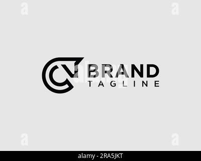 letter D horse logo. Modern horse head design uppercase letter D. Stock Vector