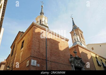 Church Iglesia de San Nicolas de los Servitas, Madrid, Spain Stock Photo