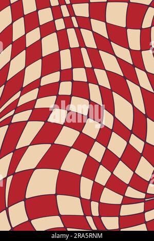 Colorful Wavy Checkerboard Pattern-Y2K Aesthetic Wallpaper by Essentially  Nomadic