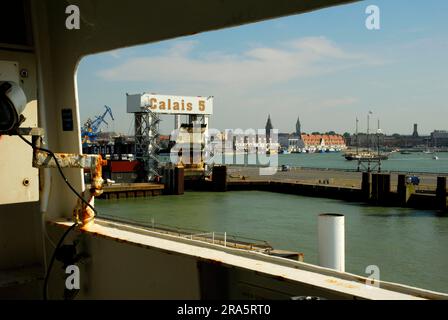 Ferry port, Calais, France Stock Photo