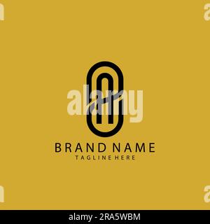 EA, AE letter minimalist design logo Stock Vector