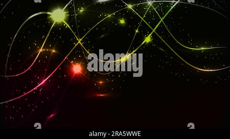 Abstract multicolored beautiful digital modern magical shiny electric energy laser neon texture with lines and waves stripes, background. Stock Vector