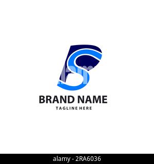 initials letter PS logo design Stock Vector