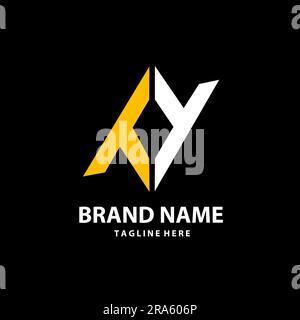 initials monogram TT trendy logo design Stock Vector