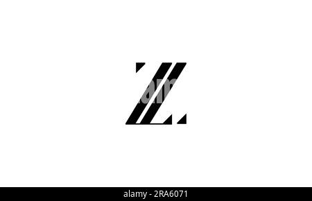 ZL, LZ, Abstract Letters Logo Monogram Stock Vector
