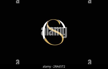 SE, ES, Abstract Letters Logo Monogram Stock Vector