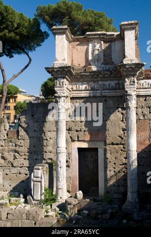 Nerva Forum, Transitorium, Roman Imperial Forums, Rome, Lazio, Italy Stock Photo