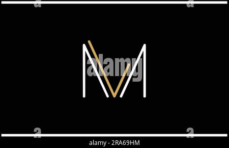 L, LM, Abstract Letters Logo Monogram Stock Vector